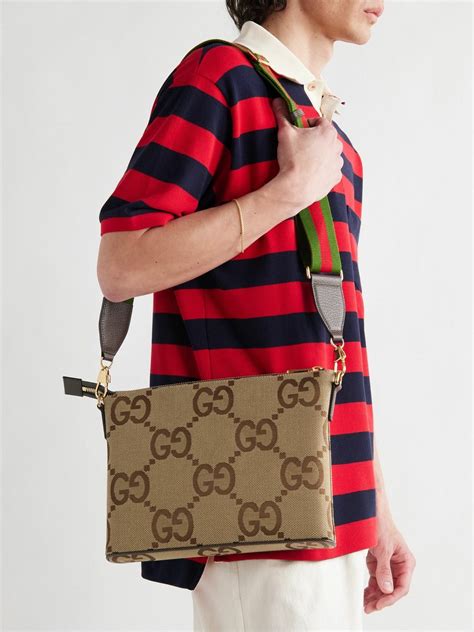 gucci monogram gg logo shoulder bag|gucci monogram messenger bag.